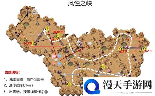 剑与远征风蚀之峡通关路线详解 风蚀之峡通关攻略图